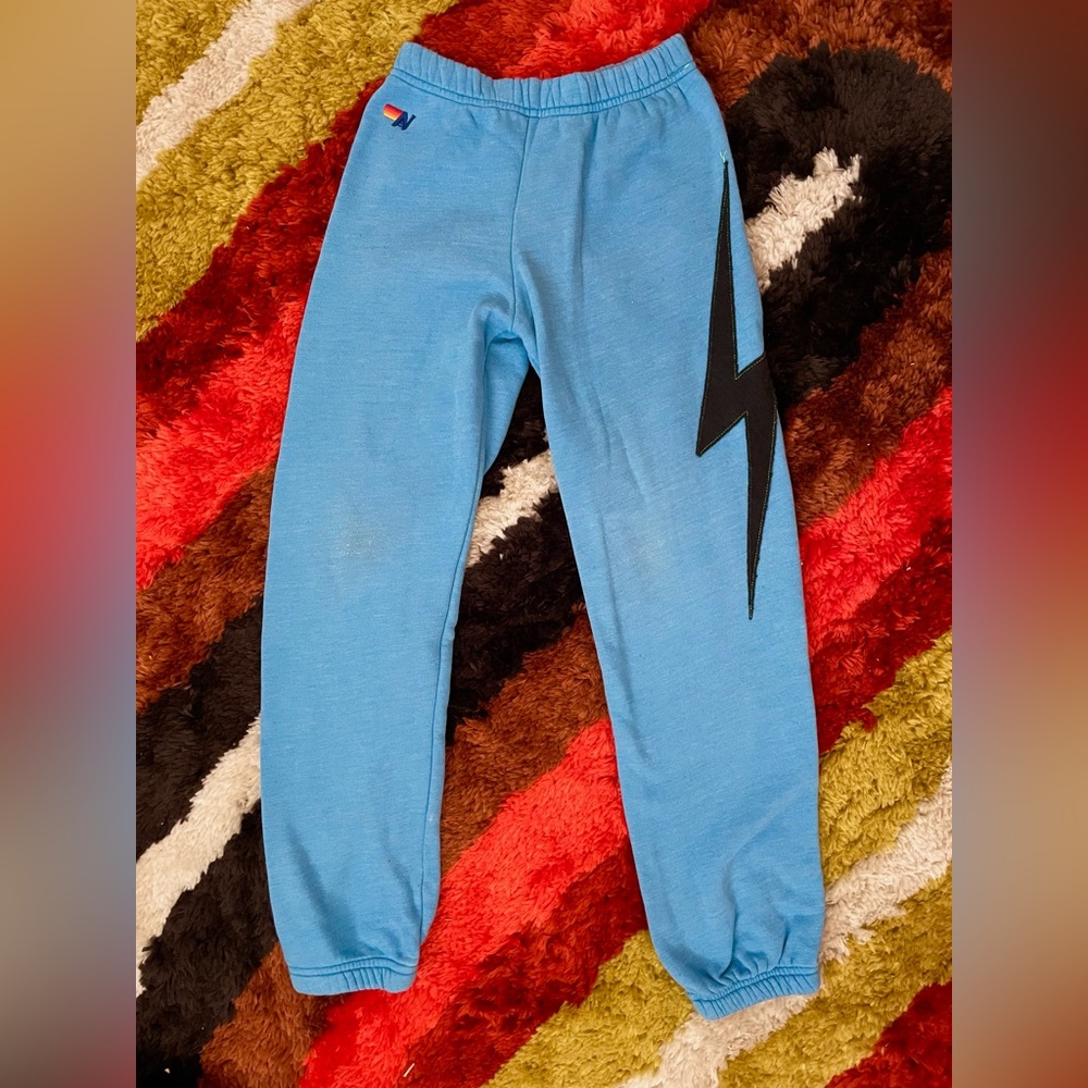Kids size 10 aviator Nation sweatpants ⚡️🌈